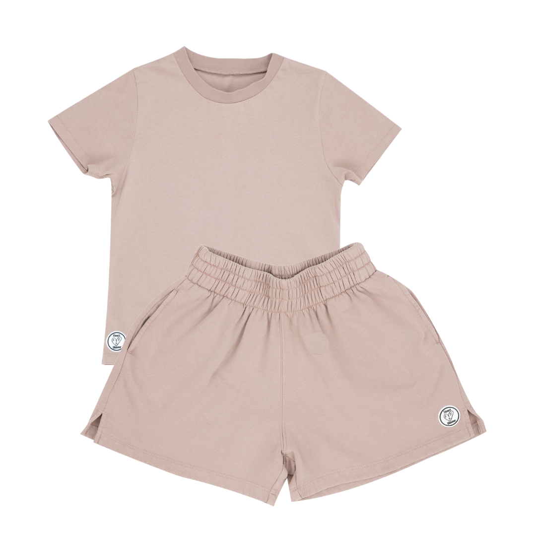 Micro Tan Shorty Set