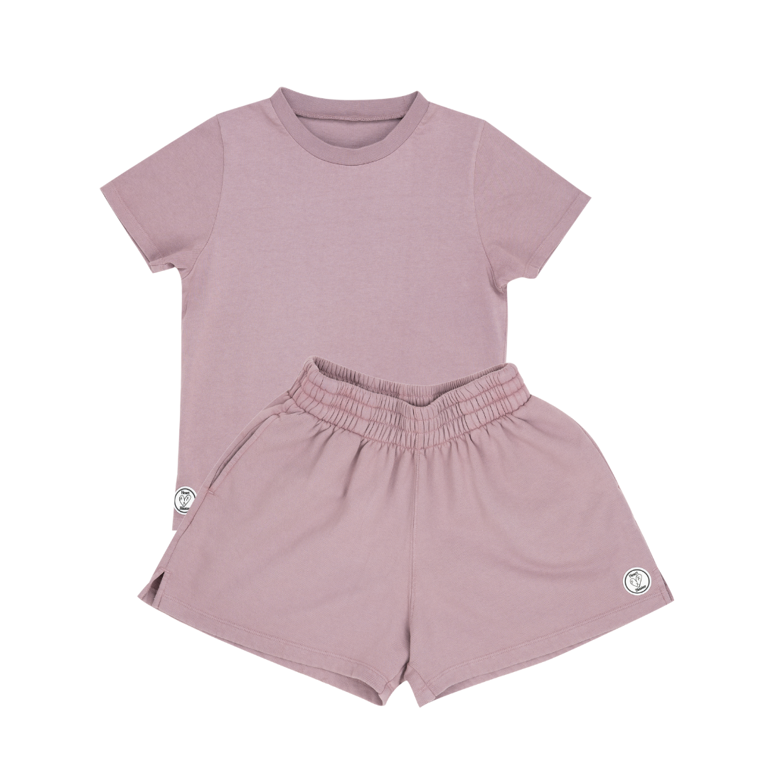 Micro Purple Shorty Set