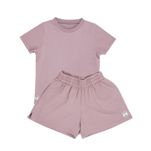 Micro Purple Shorty Set
