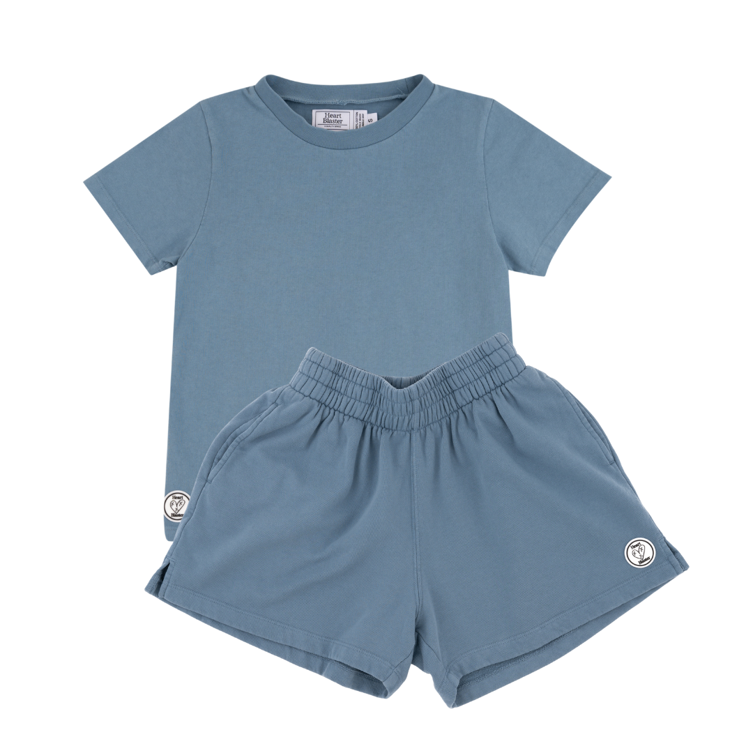 Micro Blue Shorty Set